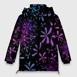 Куртка зимняя женская Темная ночь, цвет: 3D-черный