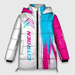 Женская зимняя куртка Citroen neon gradient style: по-вертикали