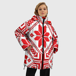 Куртка зимняя женская Национальный, цвет: 3D-черный — фото 2
