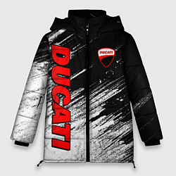 Женская зимняя куртка Ducati - потертости краски