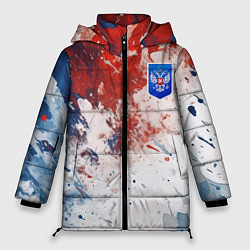 Женская зимняя куртка Краски и герб России