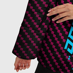 Куртка зимняя женская Daewoo - neon gradient: по-вертикали, цвет: 3D-черный — фото 2