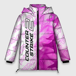 Куртка зимняя женская Counter-Strike 2 pro gaming: по-вертикали, цвет: 3D-черный