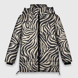 Женская зимняя куртка Зебра паттерн