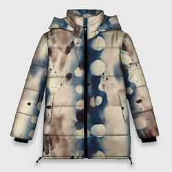 Куртка зимняя женская Тай дай паттерн, цвет: 3D-черный
