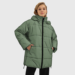 Куртка зимняя женская Защитный хаки, цвет: 3D-черный — фото 2