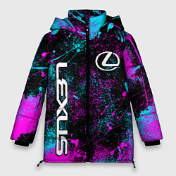 Куртка зимняя женская Lexus - неоновые брызги, цвет: 3D-светло-серый