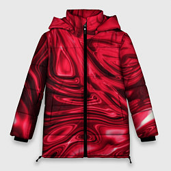 Женская зимняя куртка Абстракция плазма красный