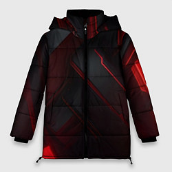 Куртка зимняя женская Красная бесконечность, цвет: 3D-красный