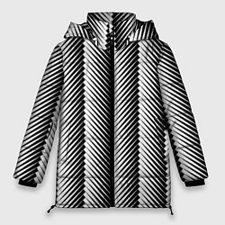 Женская зимняя куртка Геометрический узор в елочку