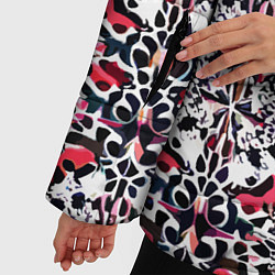 Куртка зимняя женская Геометрический паттерн - нейросеть, цвет: 3D-черный — фото 2