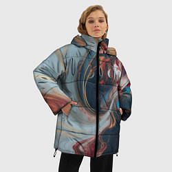 Куртка зимняя женская Москва палитра, цвет: 3D-светло-серый — фото 2