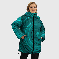 Куртка зимняя женская Малахитовый вихрь, цвет: 3D-красный — фото 2