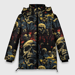Куртка зимняя женская Крик ужаса, цвет: 3D-светло-серый