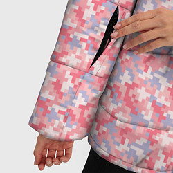 Куртка зимняя женская Цифровой камуфляж - Полина, цвет: 3D-светло-серый — фото 2