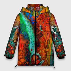 Куртка зимняя женская Каскад красок, цвет: 3D-черный