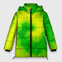 Куртка зимняя женская Тай-дай Солнечный луч, цвет: 3D-красный