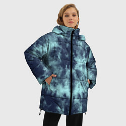 Куртка зимняя женская Tie-Dye дизайн, цвет: 3D-черный — фото 2