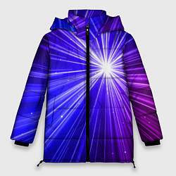 Куртка зимняя женская Космическое свечение, цвет: 3D-красный
