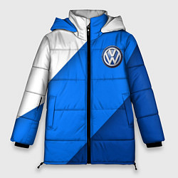 Женская зимняя куртка Volkswagen - голубые линии