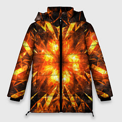 Куртка зимняя женская Fire abstract, цвет: 3D-светло-серый