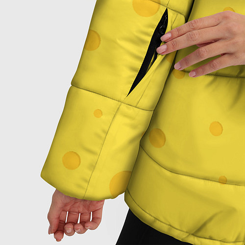 Женская зимняя куртка Желтый сыр / 3D-Красный – фото 5