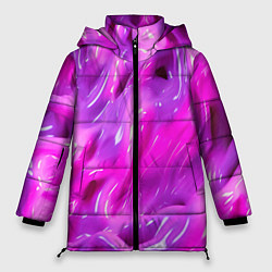 Куртка зимняя женская Розовая слизь, цвет: 3D-красный