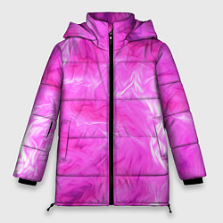 Куртка зимняя женская Розовый нежный фон, цвет: 3D-красный