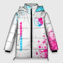 Женская зимняя куртка Danganronpa neon gradient style: надпись, символ