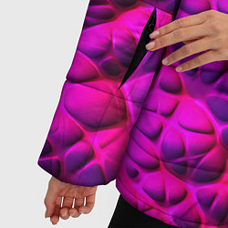 Куртка зимняя женская Объемная розовая текстура, цвет: 3D-светло-серый — фото 2