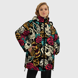 Куртка зимняя женская A pattern for a hipster, цвет: 3D-красный — фото 2
