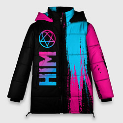 Женская зимняя куртка HIM - neon gradient: по-вертикали