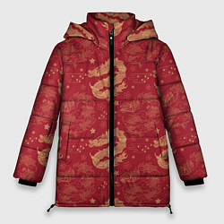 Женская зимняя куртка The chinese dragon pattern