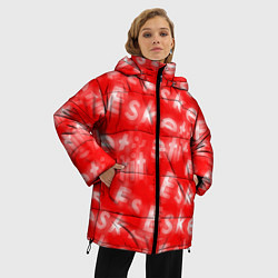 Куртка зимняя женская Esskeetit Lil Pump, цвет: 3D-красный — фото 2