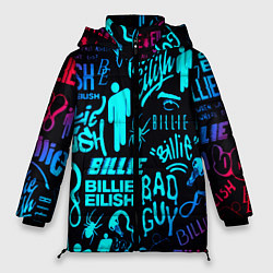 Женская зимняя куртка Billie Eilish neon pattern