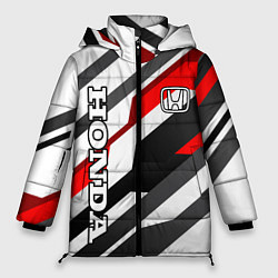 Женская зимняя куртка Honda - red and white