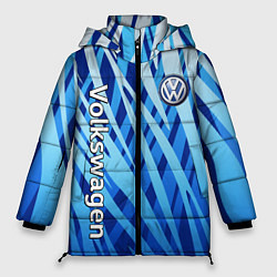 Куртка зимняя женская Volkswagen - синий камуфляж, цвет: 3D-черный