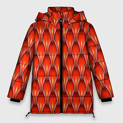 Куртка зимняя женская Шкура красного дракона, цвет: 3D-светло-серый