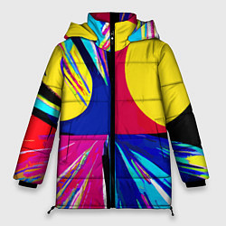 Женская зимняя куртка Pop art composition - neural network