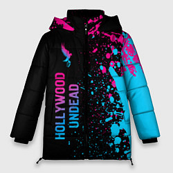 Женская зимняя куртка Hollywood Undead - neon gradient: по-вертикали