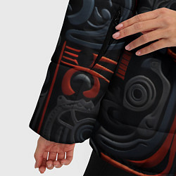 Куртка зимняя женская Арт в этническом стиле, цвет: 3D-красный — фото 2