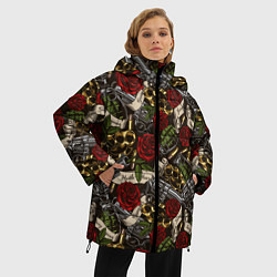 Куртка зимняя женская Гангстер, цвет: 3D-черный — фото 2