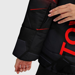 Куртка зимняя женская Toyota черные плиты с эффектом свечения, цвет: 3D-черный — фото 2