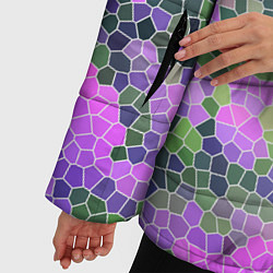 Куртка зимняя женская Разноцветный витраж, цвет: 3D-черный — фото 2