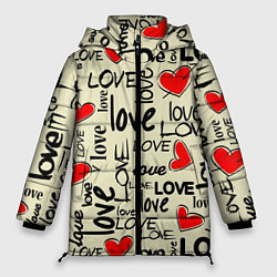 Женская зимняя куртка Abstraction of love