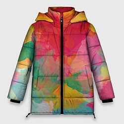 Женская зимняя куртка Спектр акварели
