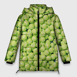 Женская зимняя куртка Много теннисных мячей