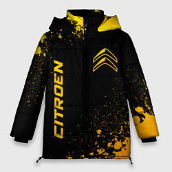 Куртка зимняя женская Citroen - gold gradient вертикально, цвет: 3D-черный