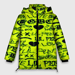 Женская зимняя куртка Lil peep кислотный стиль