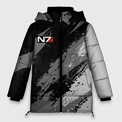 Куртка зимняя женская N7 - mass effect monochrome, цвет: 3D-черный